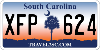 SC license plate XFP624