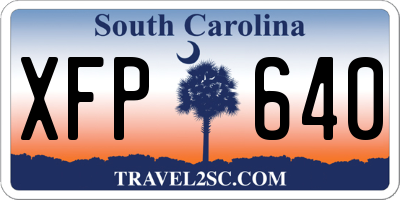 SC license plate XFP640