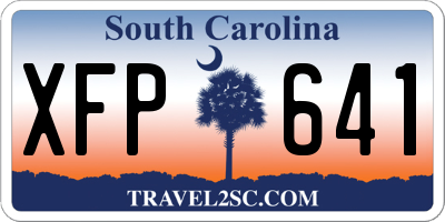 SC license plate XFP641