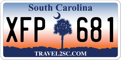 SC license plate XFP681