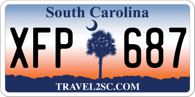 SC license plate XFP687