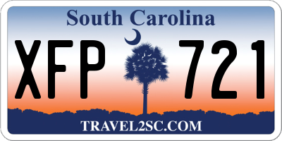 SC license plate XFP721