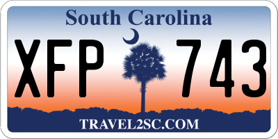 SC license plate XFP743