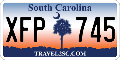 SC license plate XFP745