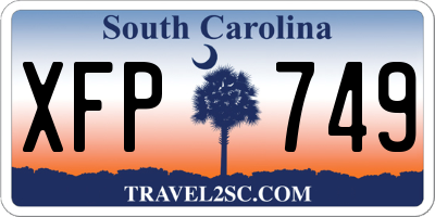 SC license plate XFP749