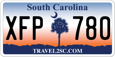 SC license plate XFP780