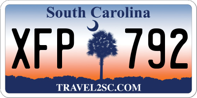 SC license plate XFP792