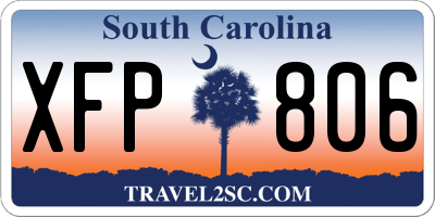 SC license plate XFP806