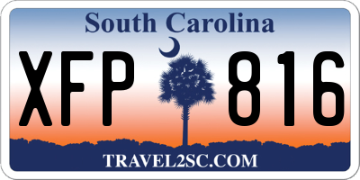 SC license plate XFP816