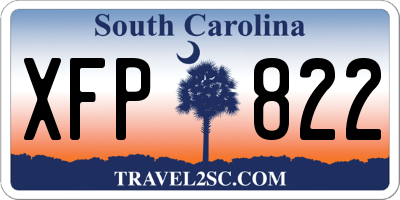 SC license plate XFP822