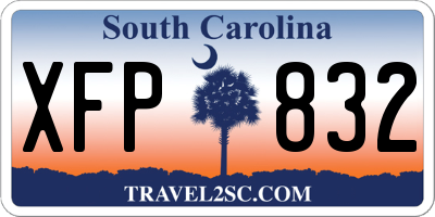 SC license plate XFP832