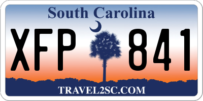SC license plate XFP841