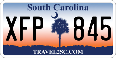 SC license plate XFP845