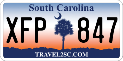 SC license plate XFP847