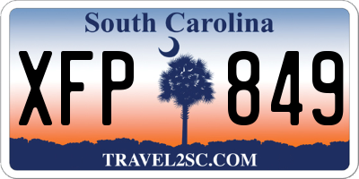 SC license plate XFP849