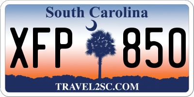 SC license plate XFP850