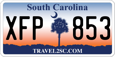 SC license plate XFP853