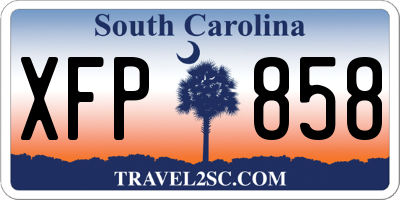 SC license plate XFP858
