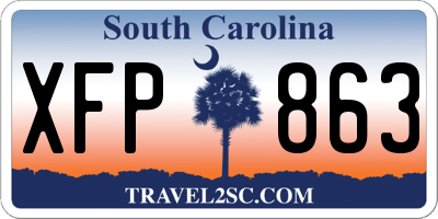 SC license plate XFP863