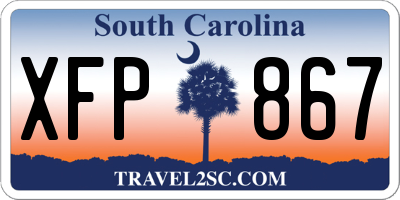 SC license plate XFP867