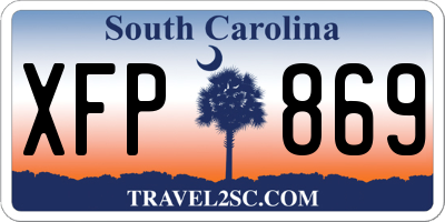 SC license plate XFP869