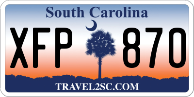 SC license plate XFP870