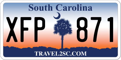 SC license plate XFP871