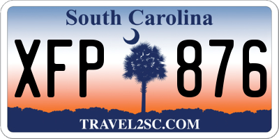SC license plate XFP876