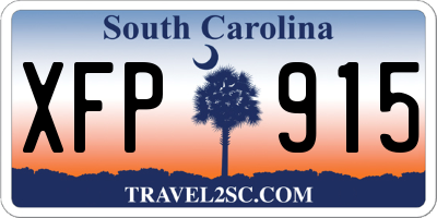 SC license plate XFP915