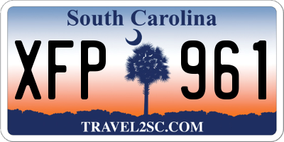 SC license plate XFP961