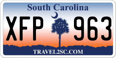 SC license plate XFP963