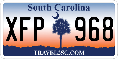 SC license plate XFP968