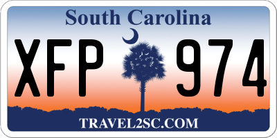 SC license plate XFP974