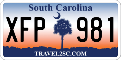 SC license plate XFP981