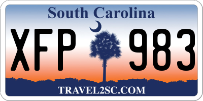 SC license plate XFP983
