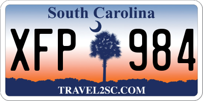 SC license plate XFP984