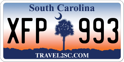 SC license plate XFP993