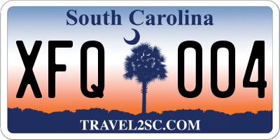 SC license plate XFQ004