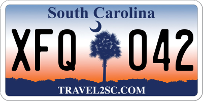 SC license plate XFQ042