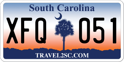SC license plate XFQ051