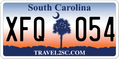 SC license plate XFQ054