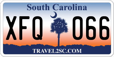 SC license plate XFQ066