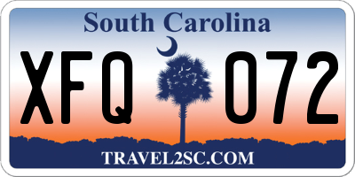 SC license plate XFQ072
