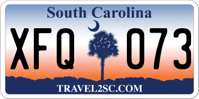 SC license plate XFQ073