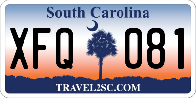 SC license plate XFQ081