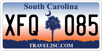 SC license plate XFQ085
