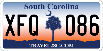 SC license plate XFQ086