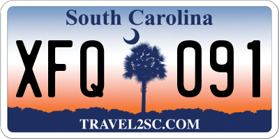 SC license plate XFQ091
