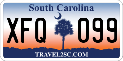 SC license plate XFQ099