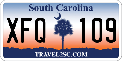 SC license plate XFQ109